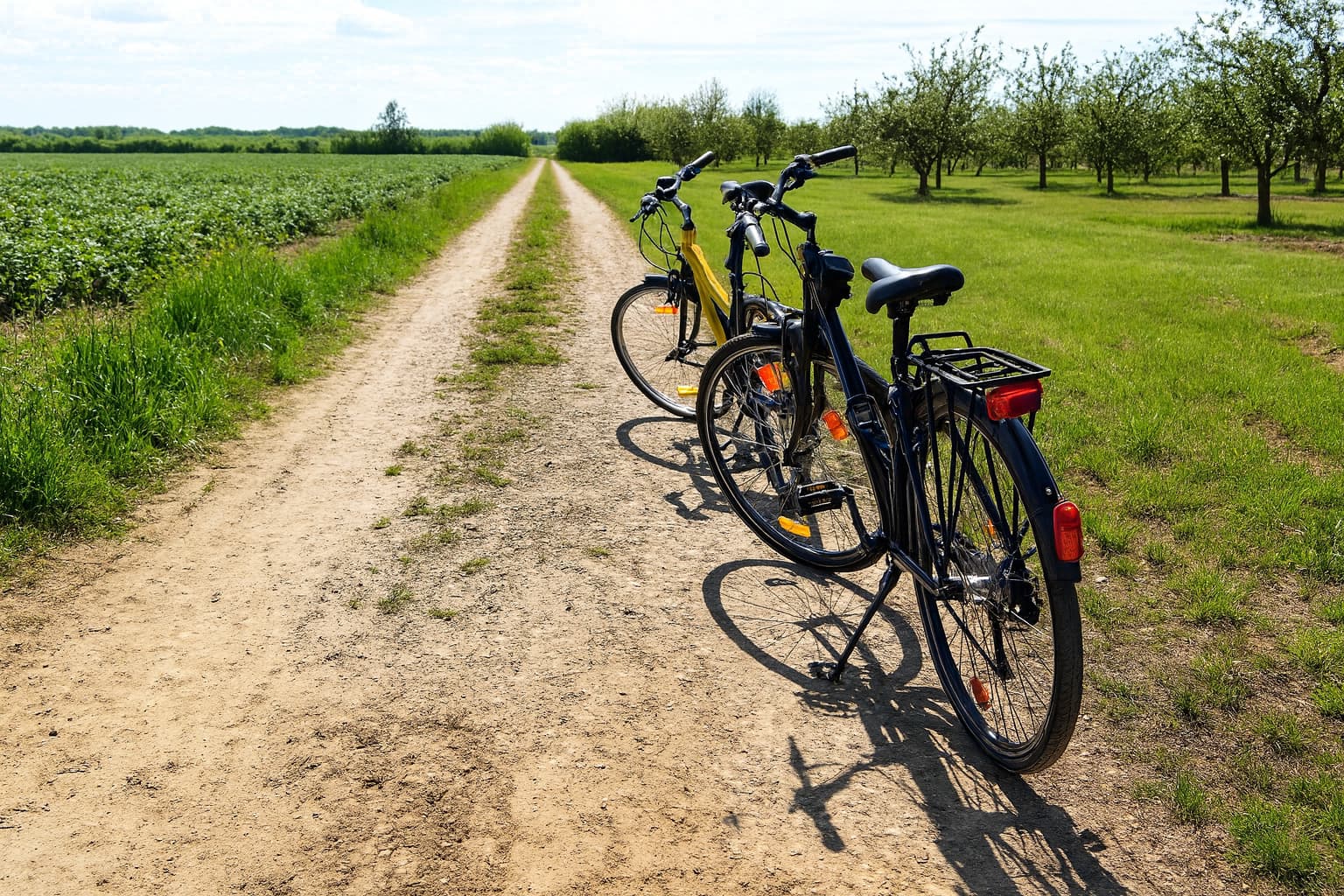 Ilustracja noclegu przyjaznego rowerzystom