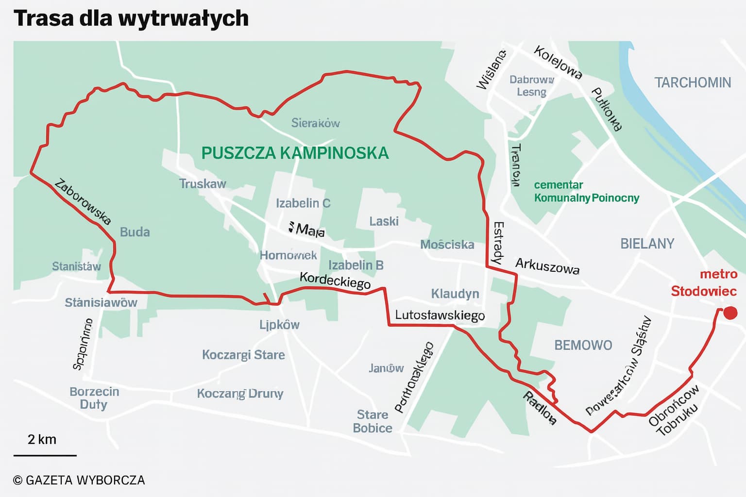 Ilustracja przedstawiająca trasy rowerowe na Mazowszu